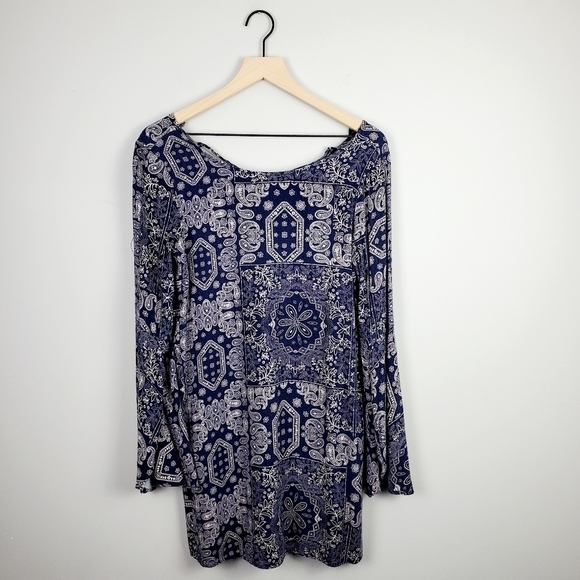 Altar'd State Tops - Altar’d State Blue Tunic Dress Small